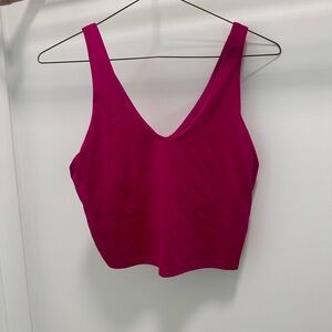 Magenta Target Athletic tank top